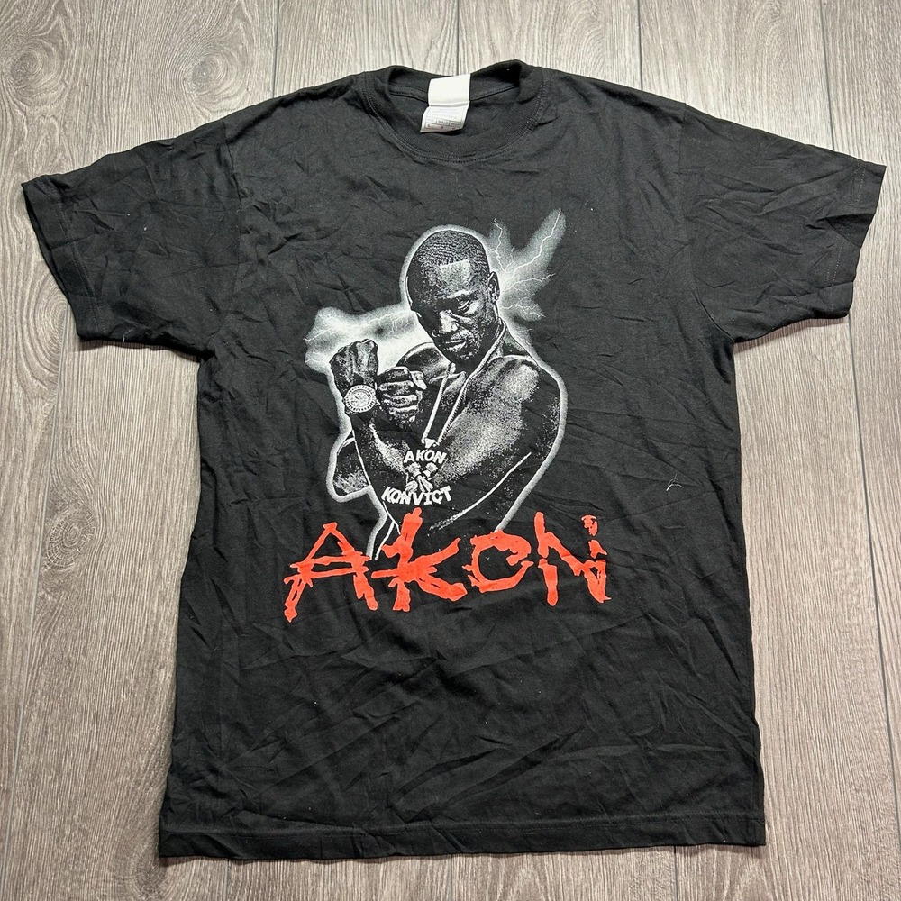 Vintage Akon Summer Bounce 2008 Tour Shirt Mens Large Wyclef Jean Sean Paul